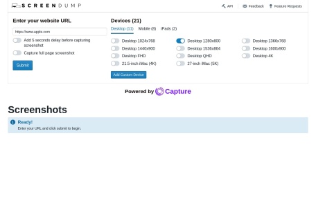 screendump在线网页截图